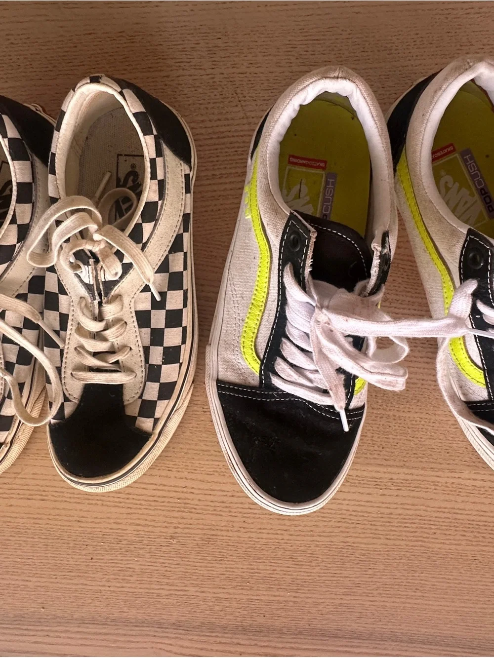 Vans Kids Checkerboard Lace-Up Half-Cab Sneakers - Black & White
